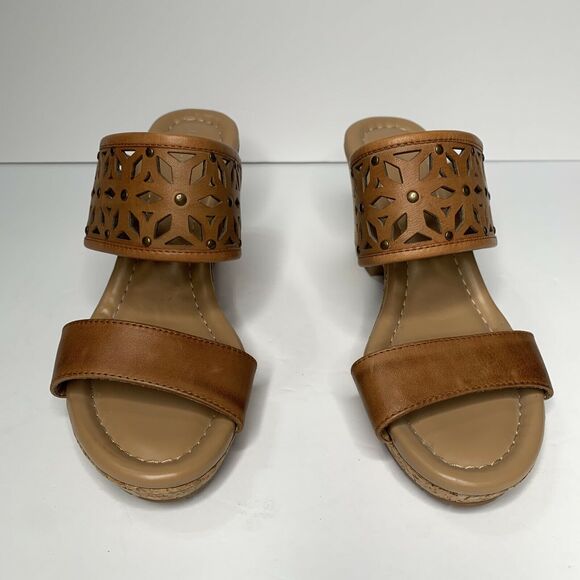 Franco Fortini Leslie Brown Wedges NEW Size 7.5M - Picture 3 of 9